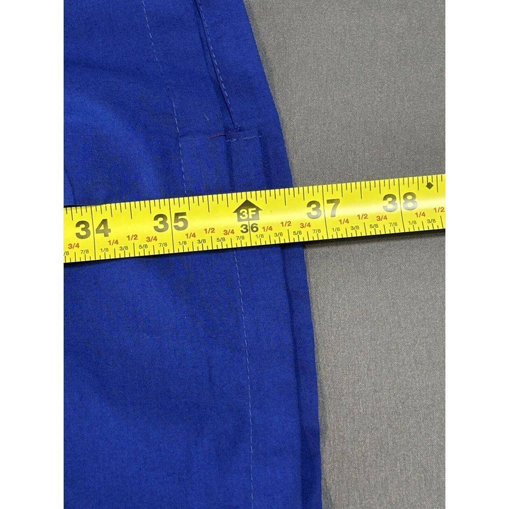 LALEELA Button Up Shirt Blue Short Sleeve Button Up Casual Size 4XL - Picture 5 of 7